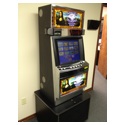 This popular game includes a 19-inch LCD monitor, a set of sleek speakers positioned on side the cabinet for superior sound, option of playing on the LCD or control panel and bill acceptor that accepts 1's, 5's, 10's, & 20's. The software set includes popular titles such as <em>Michael Angelo, Secrets of the Forest, Joker's Gold, Flush Fever, Fish Fry, & DiVinci Diamond with a Maximum payout $1,000.00.<br /><br />Dimensions: 54-inches H x 27-inches W x 22-inches D.