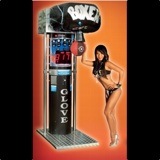 Boxer Glove<br /><br />The Boxer Glove is an upright punching bag. The Boxer Glove can accommodate up to 6 players at one time. This unique game is one of the most popular coin-operated boxing machines on the market.<br /><br />Dimensions: 88-inches H x 28-inches W x 53-inches D, weight 331 lbs.